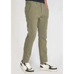 Pantalon chino JOGG vert en coton