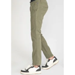 Pantalon chino JOGG vert en coton