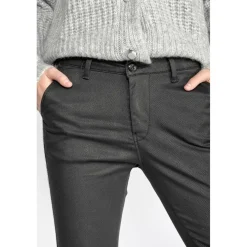 Pantalon chino NAJA noir en coton