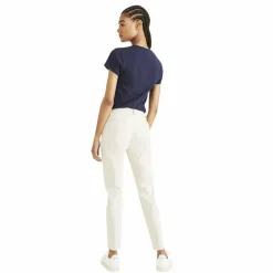 Pantalon chino skinny beige en coton