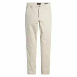 Pantalon chino skinny beige en coton