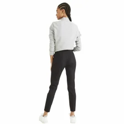 Pantalon chino skinny noir en coton