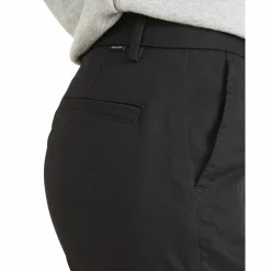 Pantalon chino skinny noir en coton