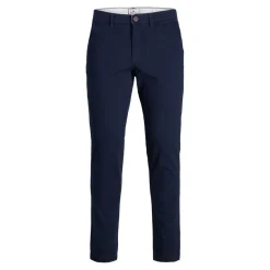 Pantalon chino Slim Fit Bleu Marine en coton Nick