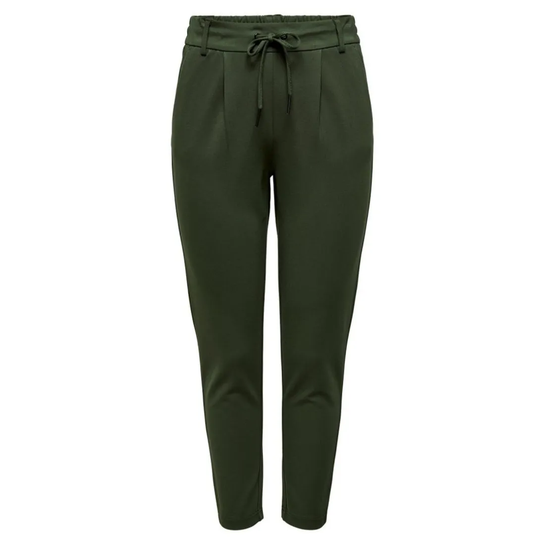 Pantalon Cordon d'attache vert en viscose Rose