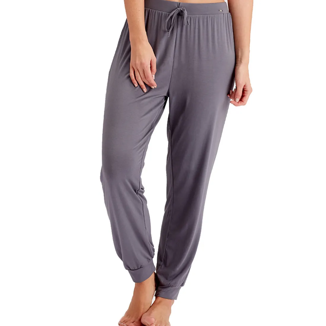 Pantalon de détente gris en coton