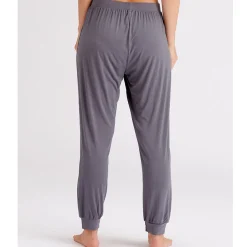 Pantalon de détente gris en coton