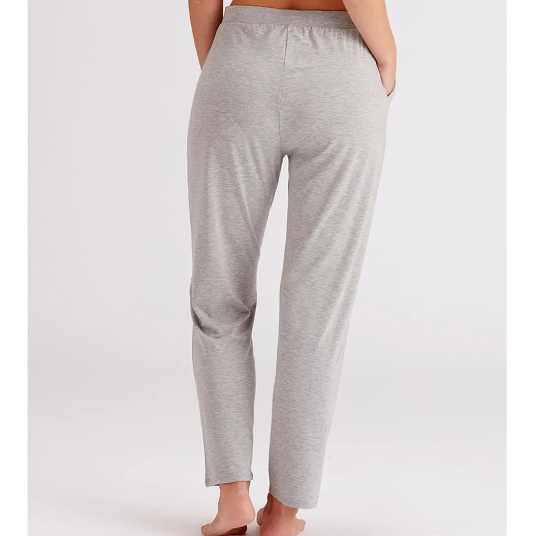 Pantalon de détente gris en coton