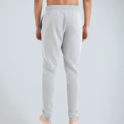 Pantalon de pyjama homme Molletonné gris en coton