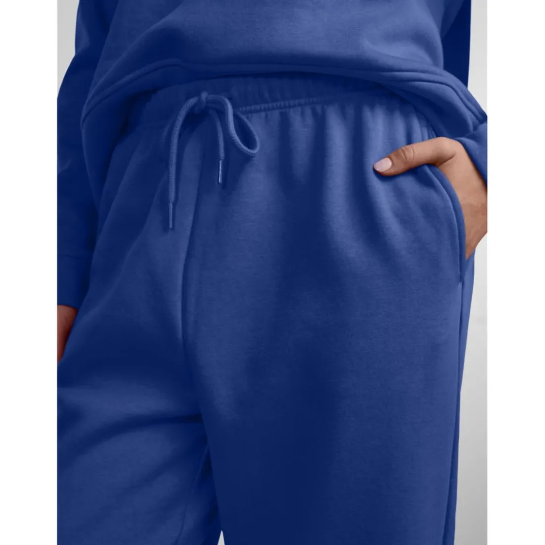 Pantalon de survêtement bleu en coton Ella