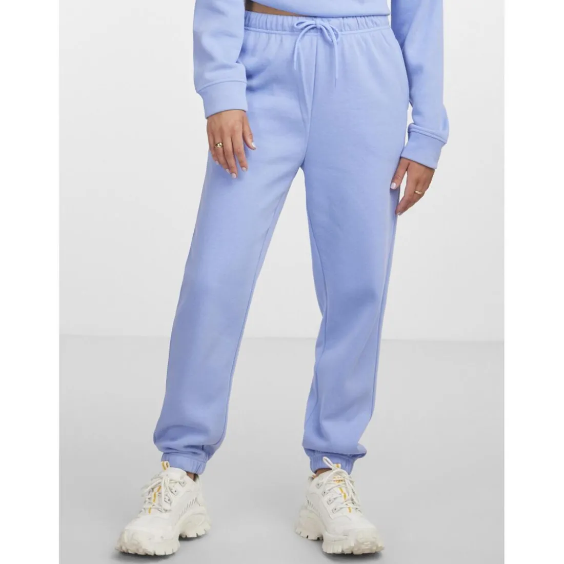 Pantalon de survêtement en coton Chilli bleu Ines