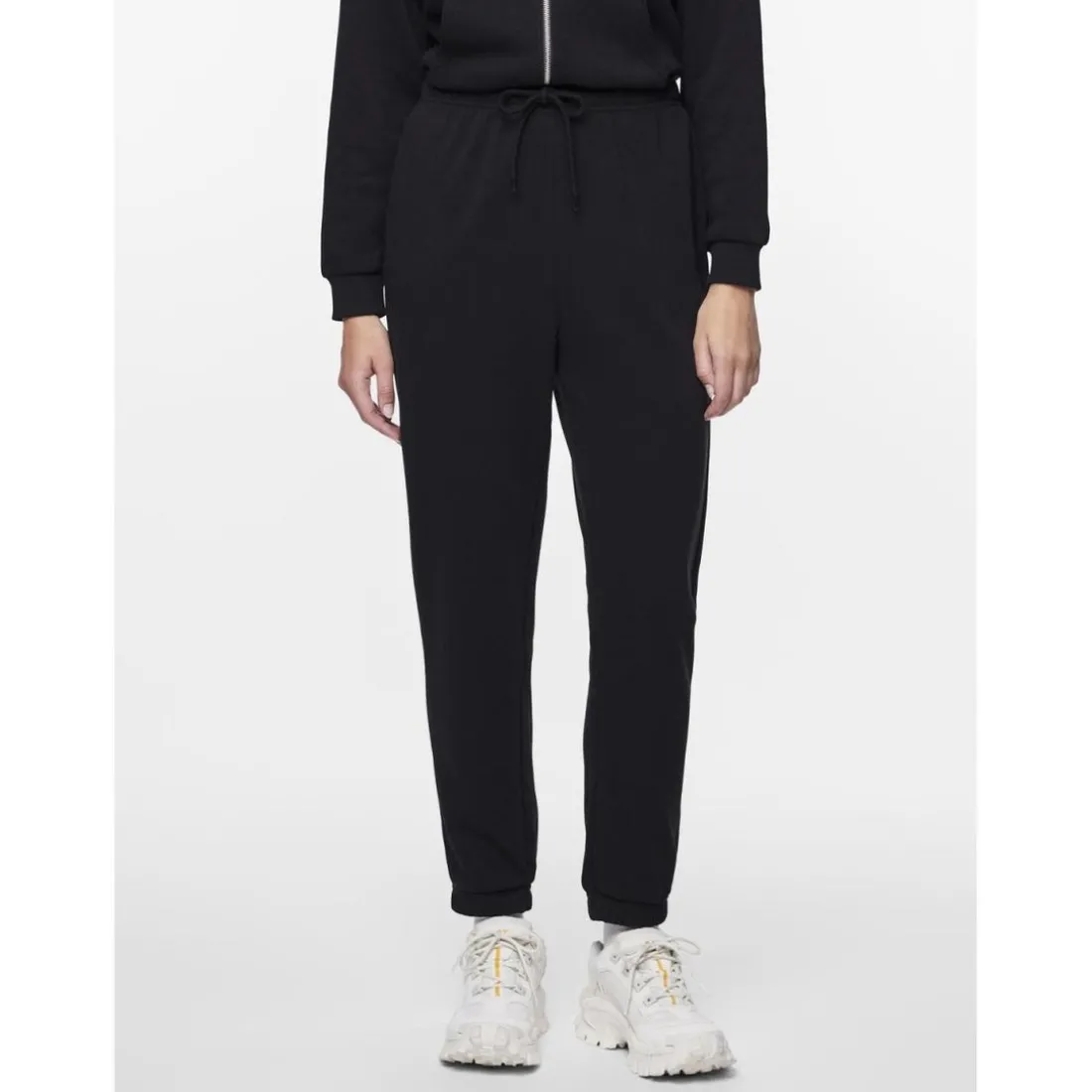 Pantalon de survêtement noir en coton
