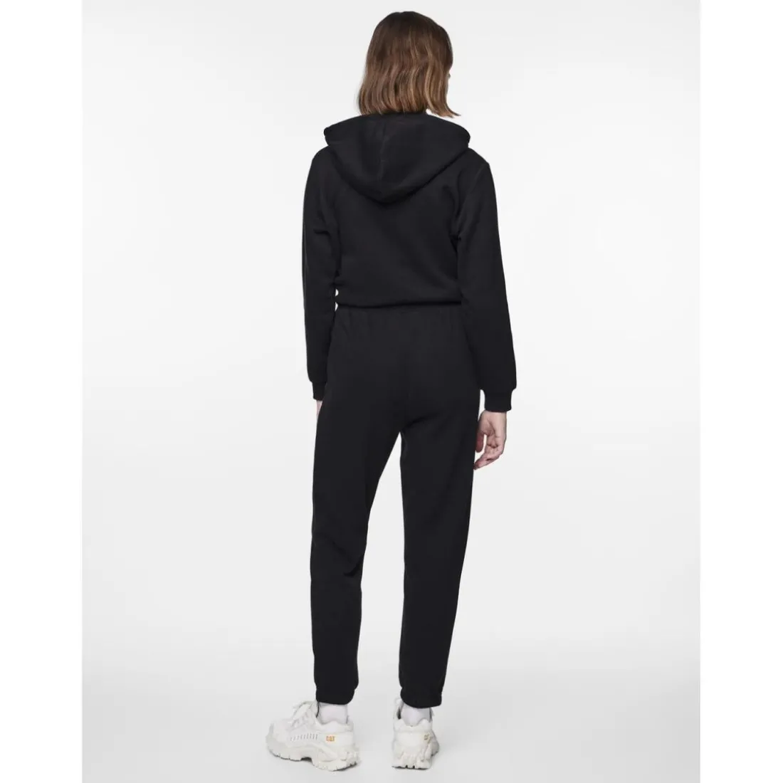 Pantalon de survêtement noir en coton