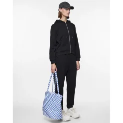 Pantalon de survêtement noir en coton