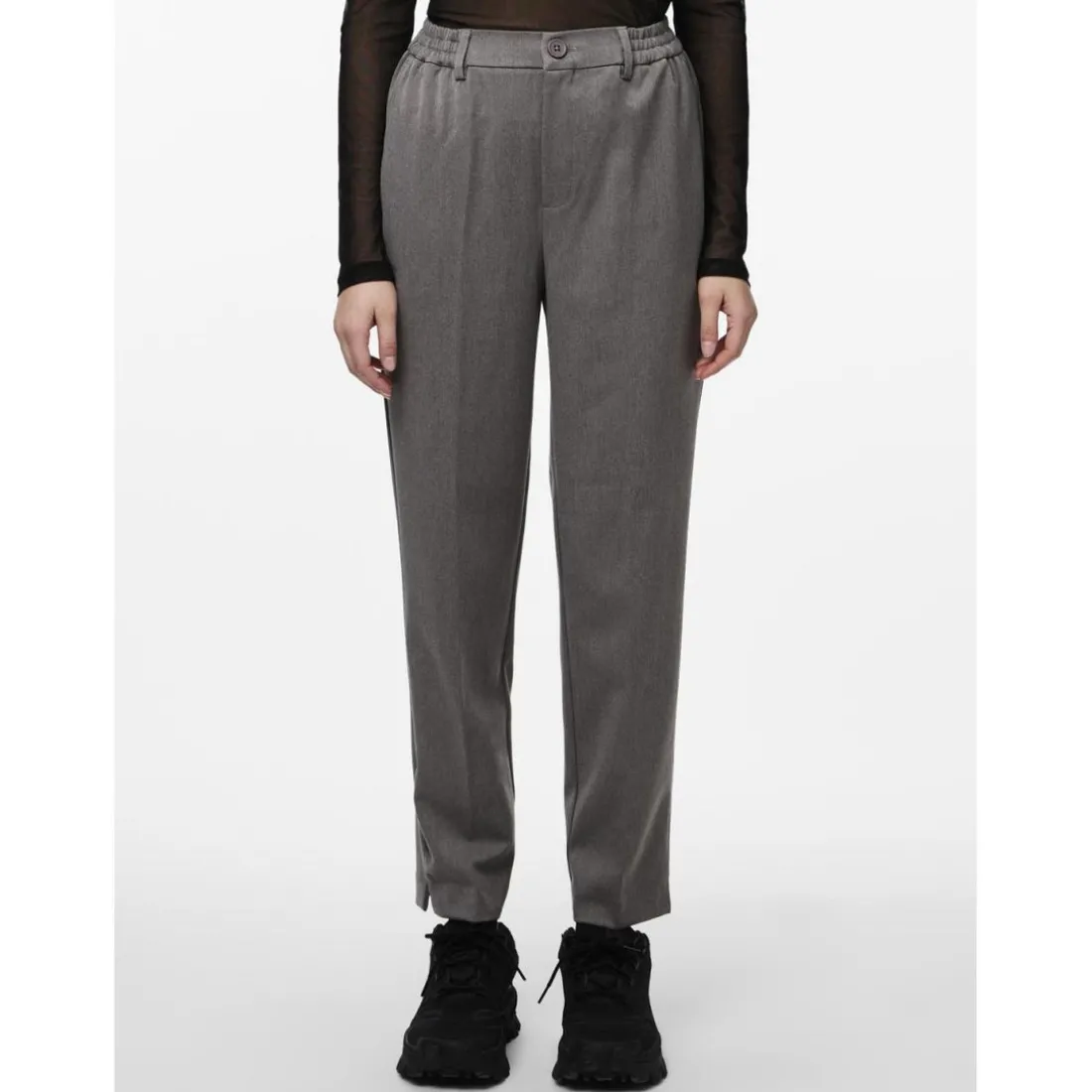 Pantalon de tailleur large gris Cate