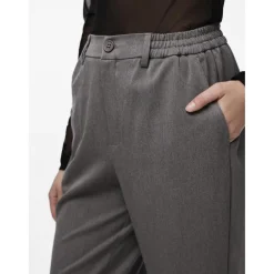Pantalon de tailleur large gris Cate