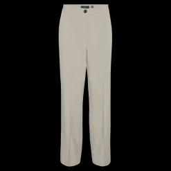 Pantalon de tailleur wide leg fit gris clair Isla