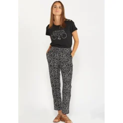 Pantalon droit AAREN noir Maëlys