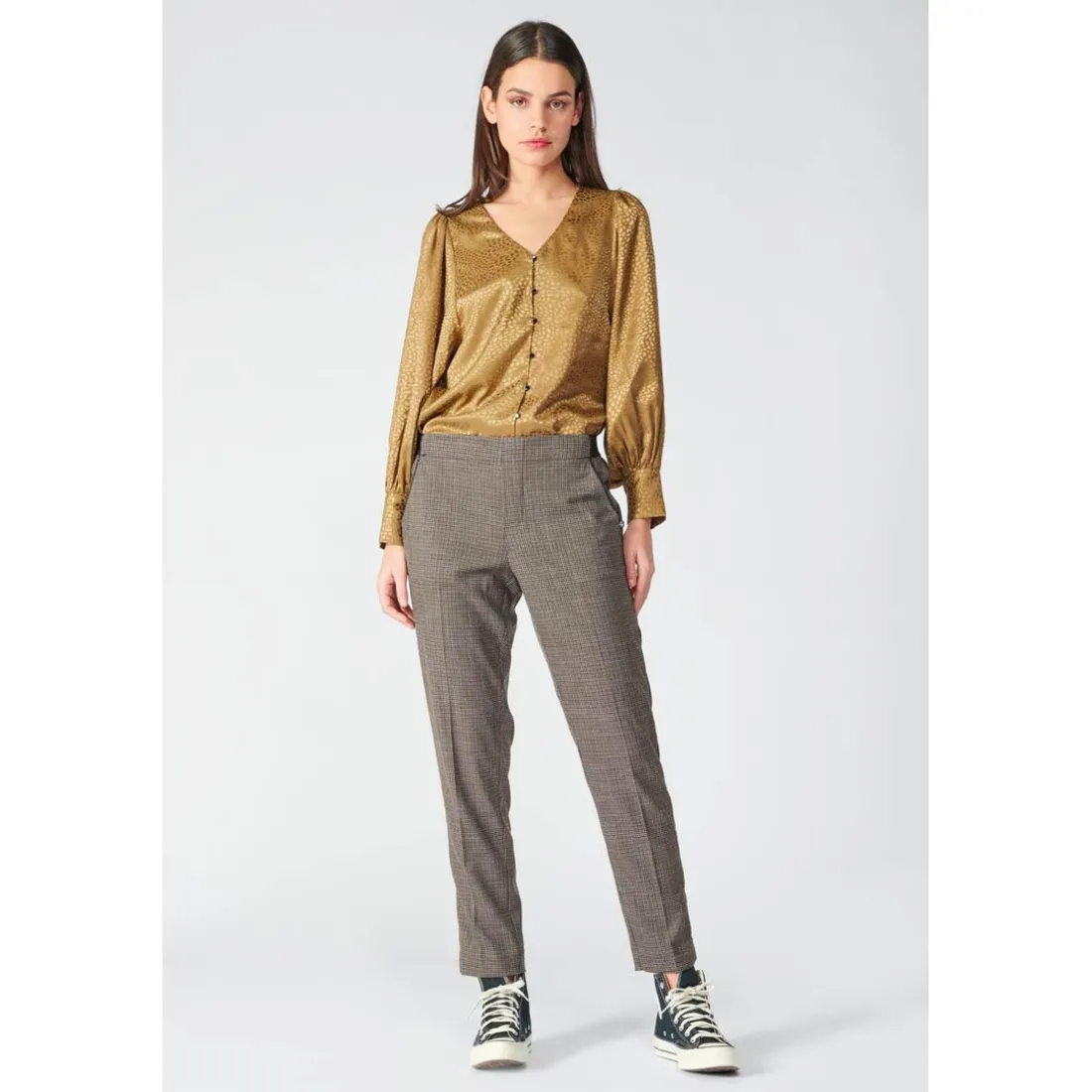 Pantalon droit APRI marron