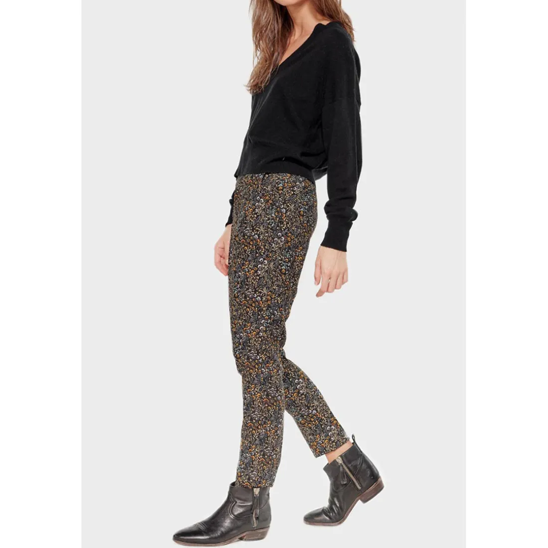 Pantalon droit DORINE noir