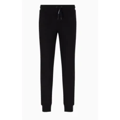 Pantalon droit en coton noir