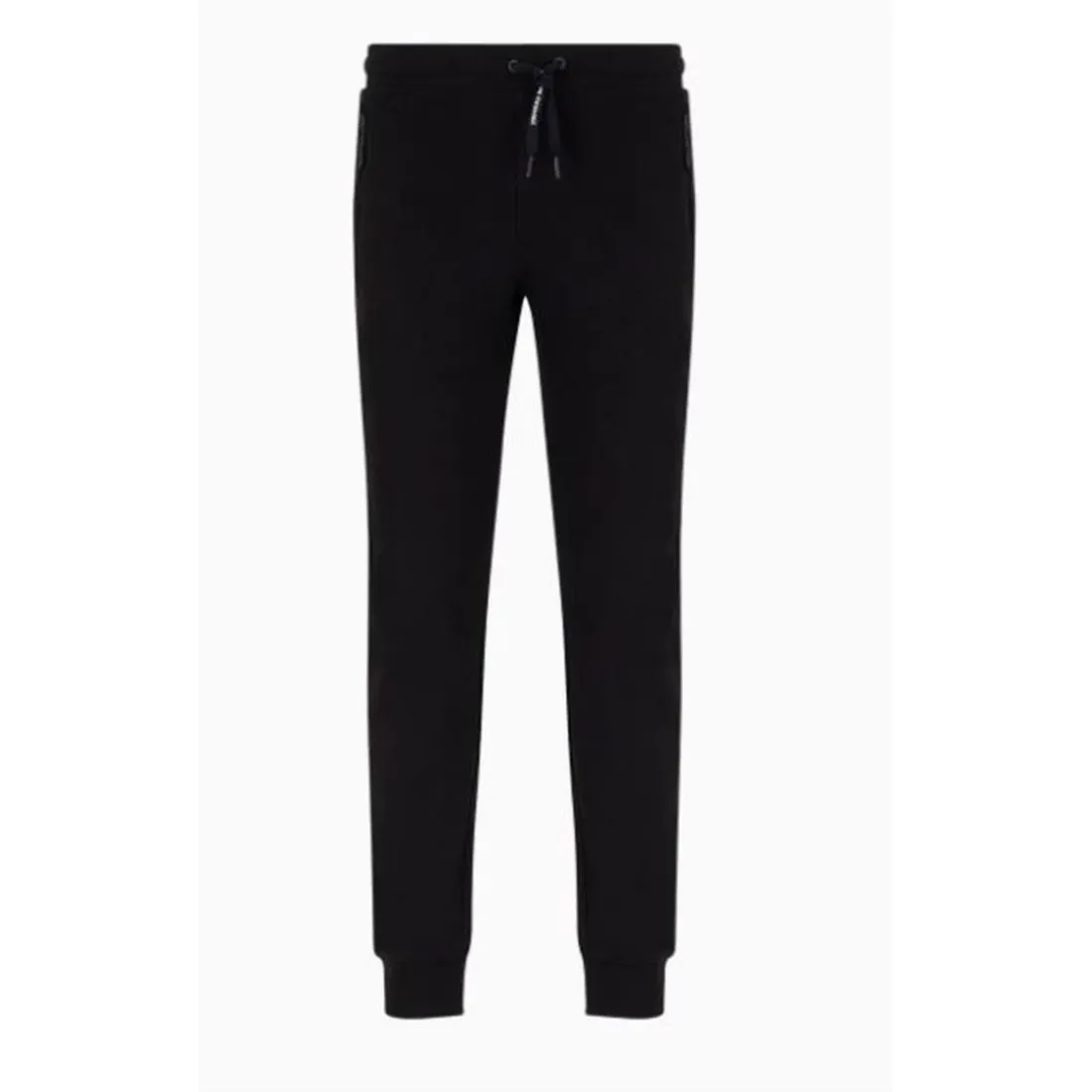 Pantalon droit en coton noir