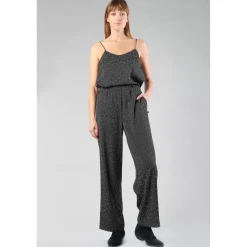 Pantalon droit KLOE gris en viscose