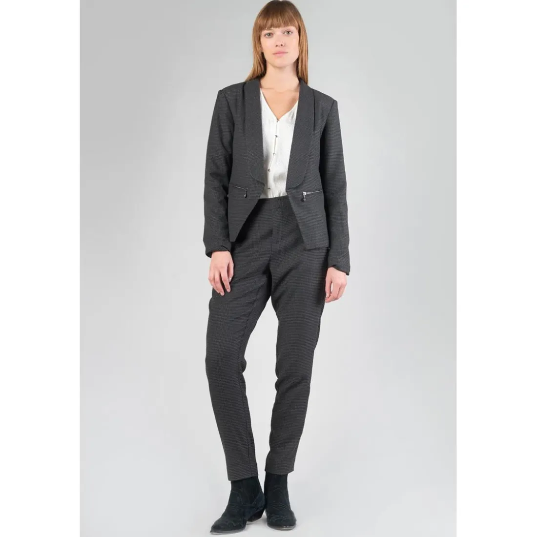 Pantalon droit LAYKEN gris