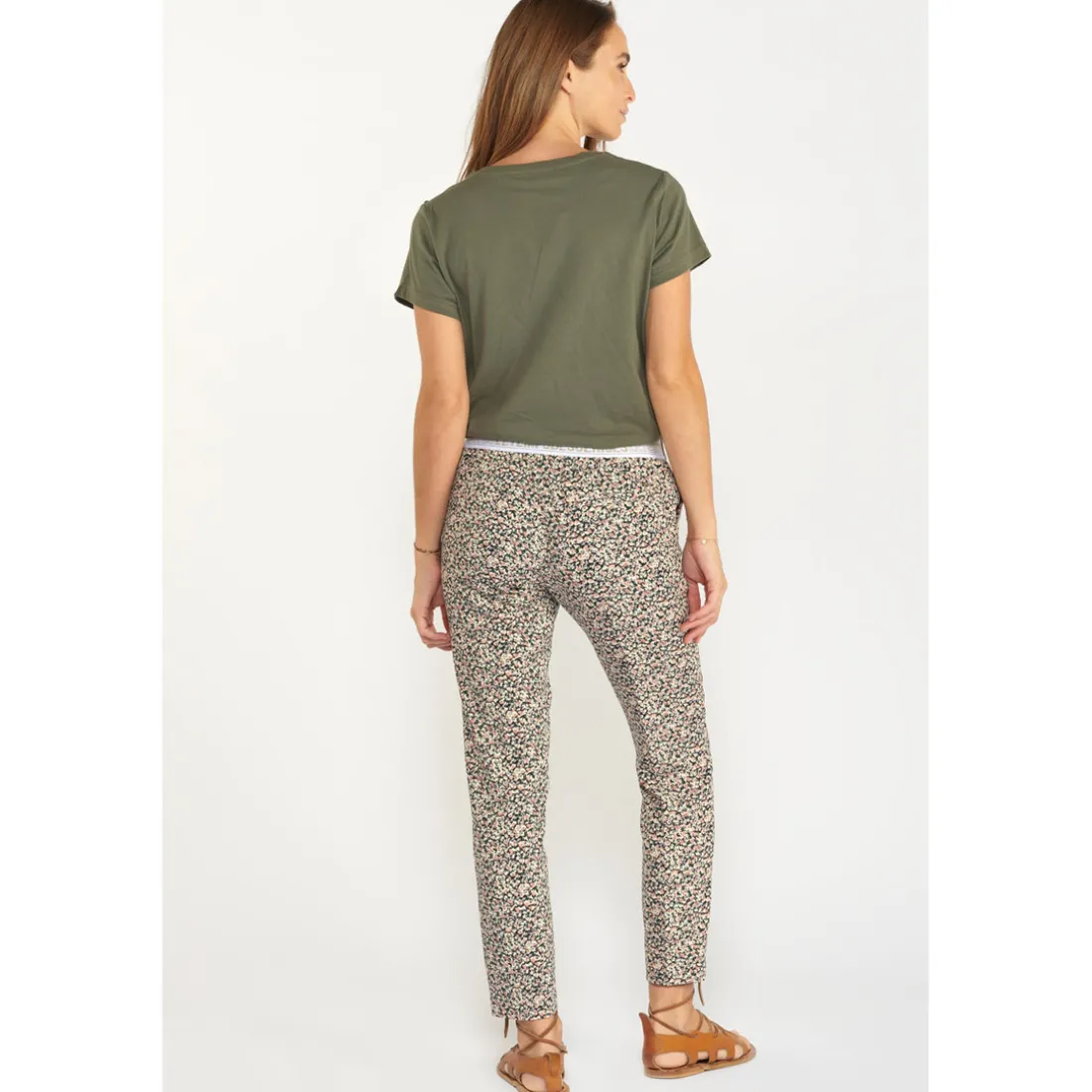 Pantalon droit RANCHY marron