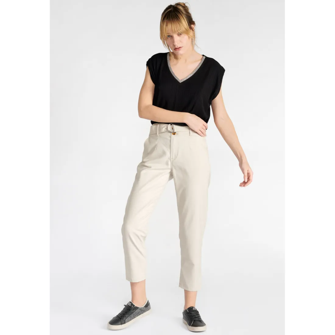 Pantalon droit SERENALU blanc