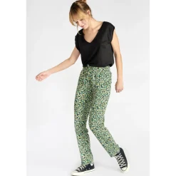 Pantalon droit TANI vert