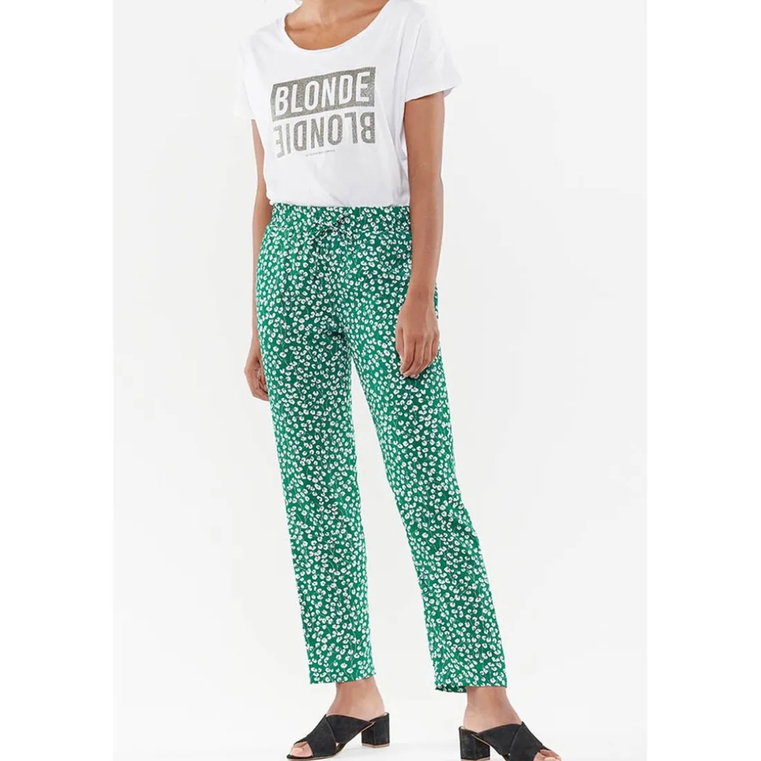 Pantalon droit TULIPA bleu