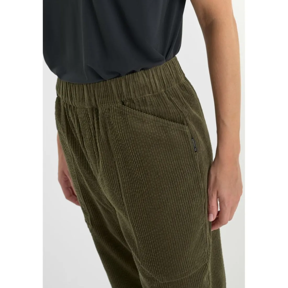 Pantalon droite CORDO kaki Xena en coton