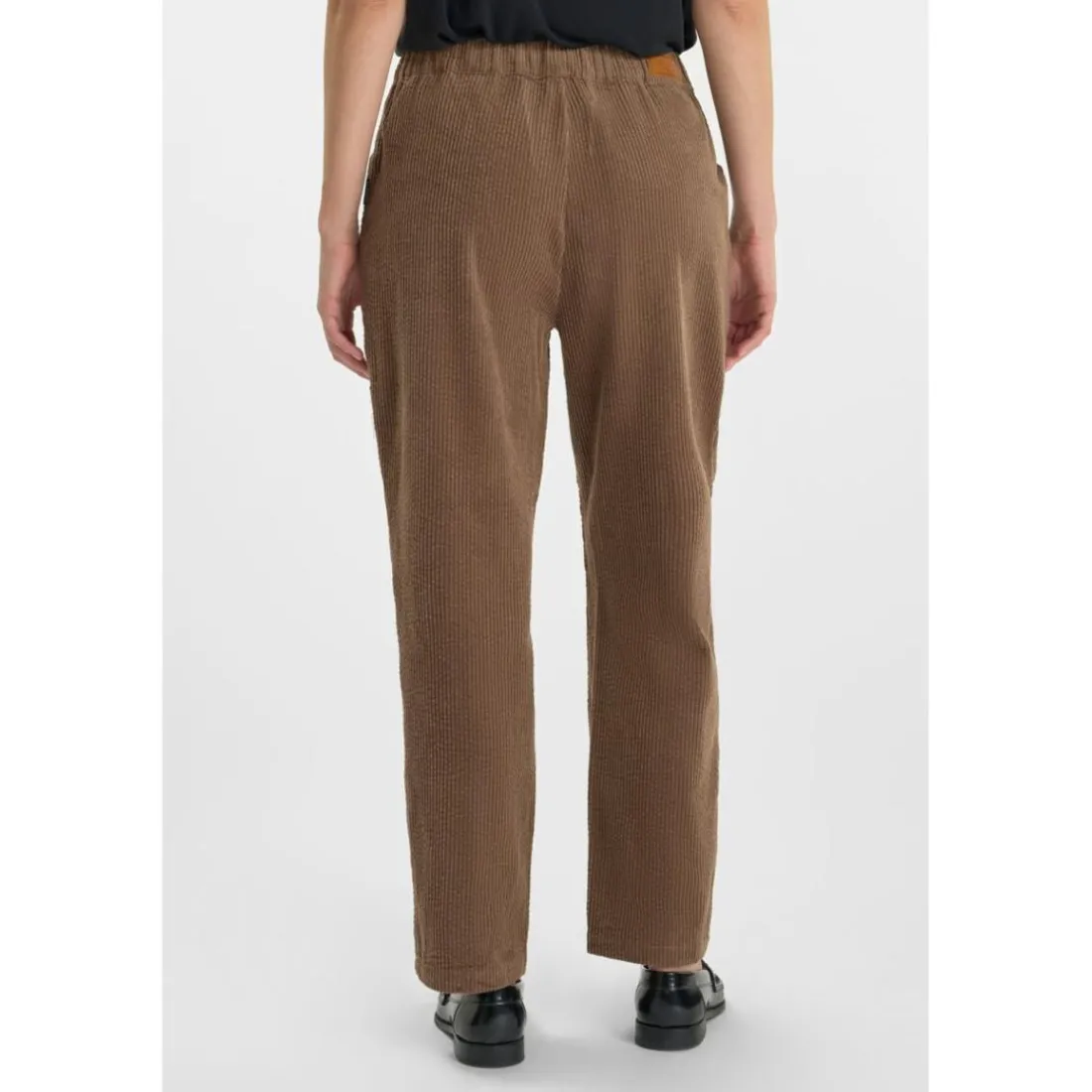 Pantalon droite CORDO marron Maud en coton