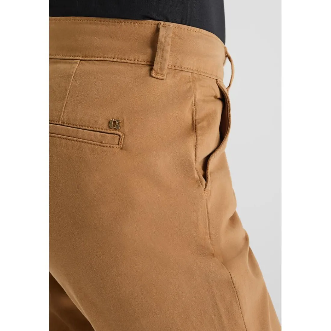 Pantalon droite KRISTIN marron en coton Hana