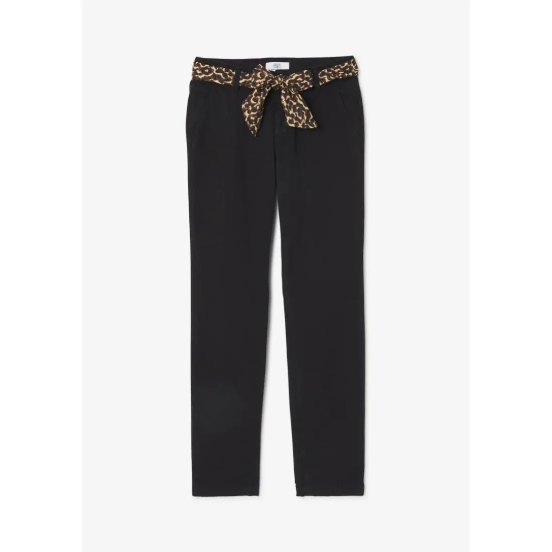 Pantalon droite KRISTIN noir Jade en coton