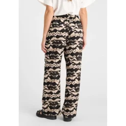 Pantalon droite LOMY noir Mina