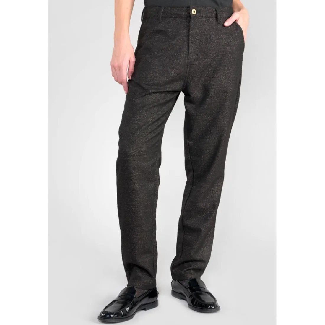 Pantalon droite SPARKLIN noir Lara en coton