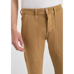Pantalon droite WORK beige Vic en coton
