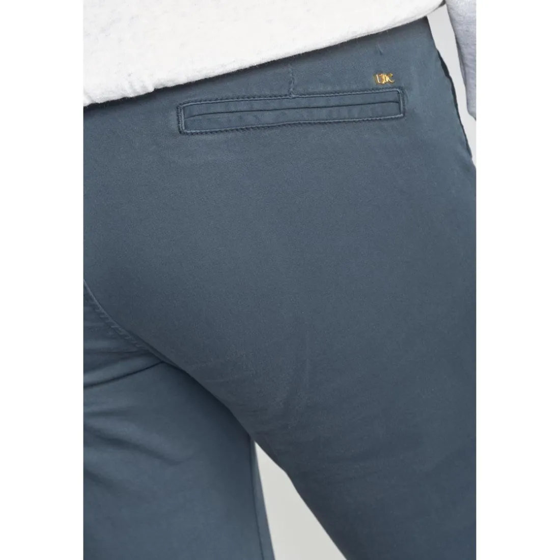 Pantalon dyli bleu marine en coton