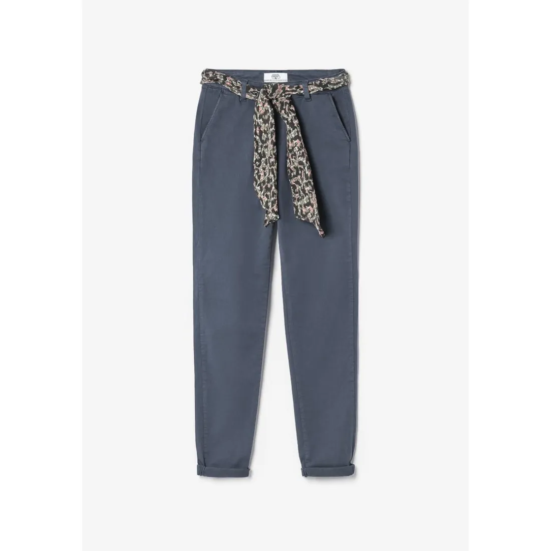 Pantalon dyli bleu marine en coton