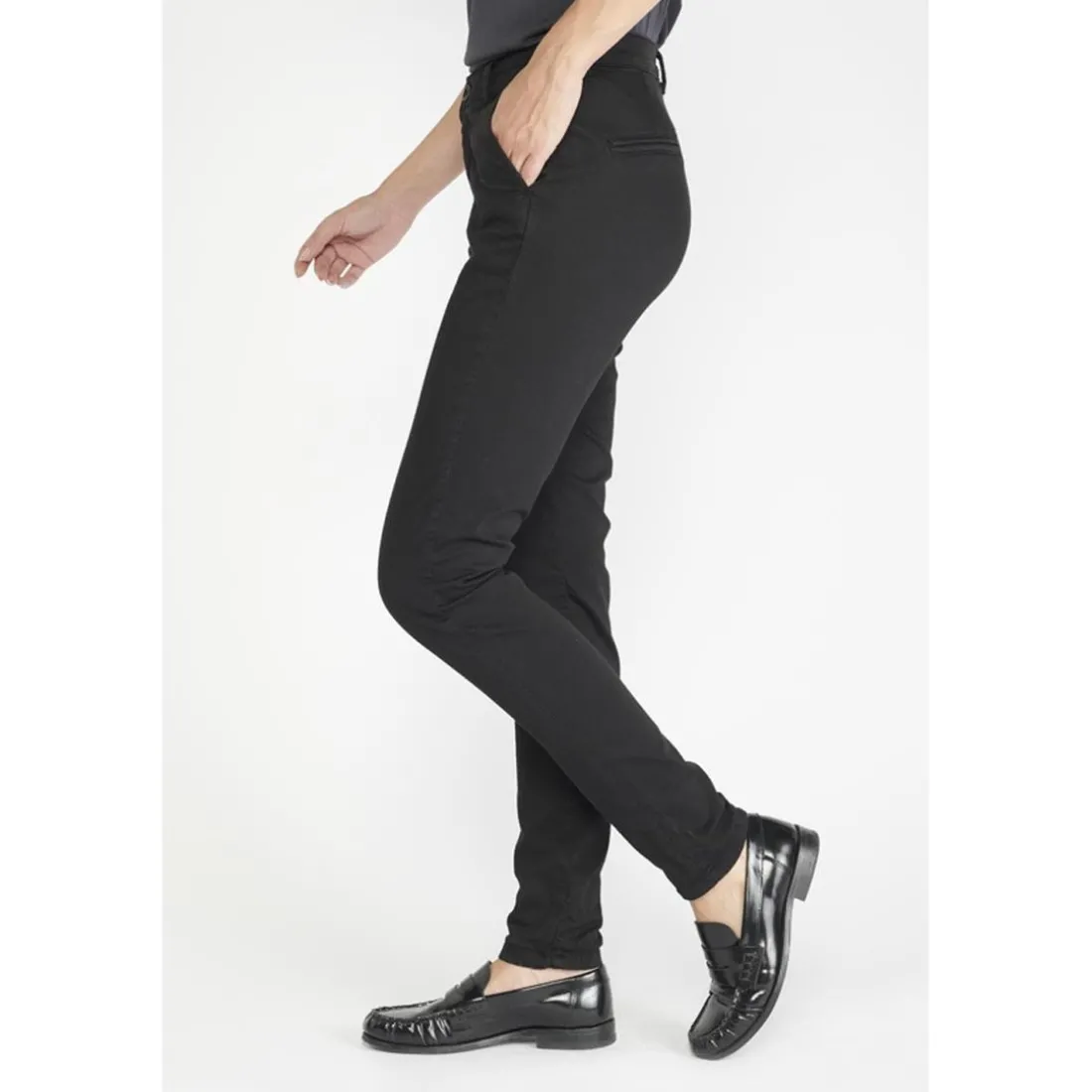 Pantalon dyli noir en coton