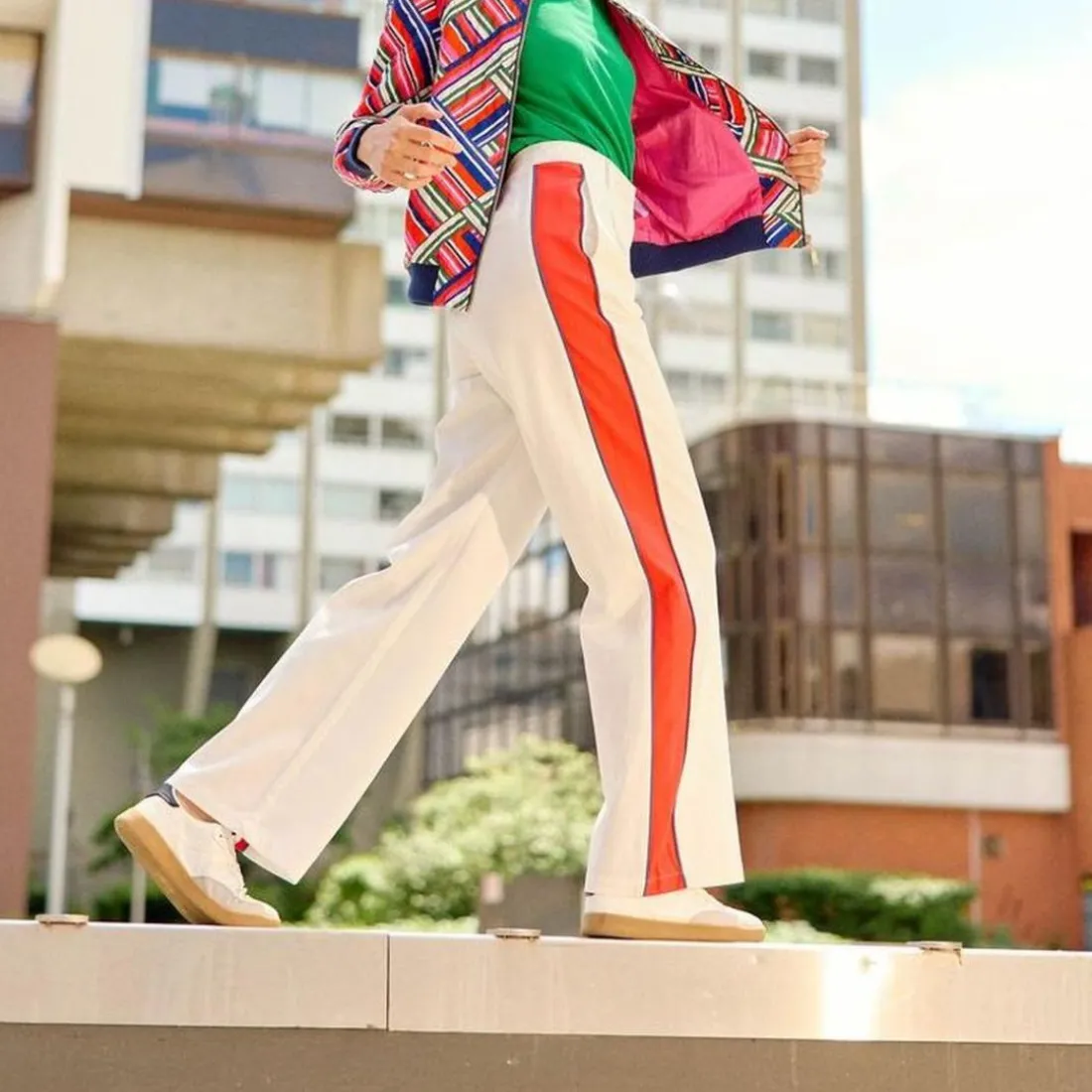 Pantalon ecru PAIGE blanc