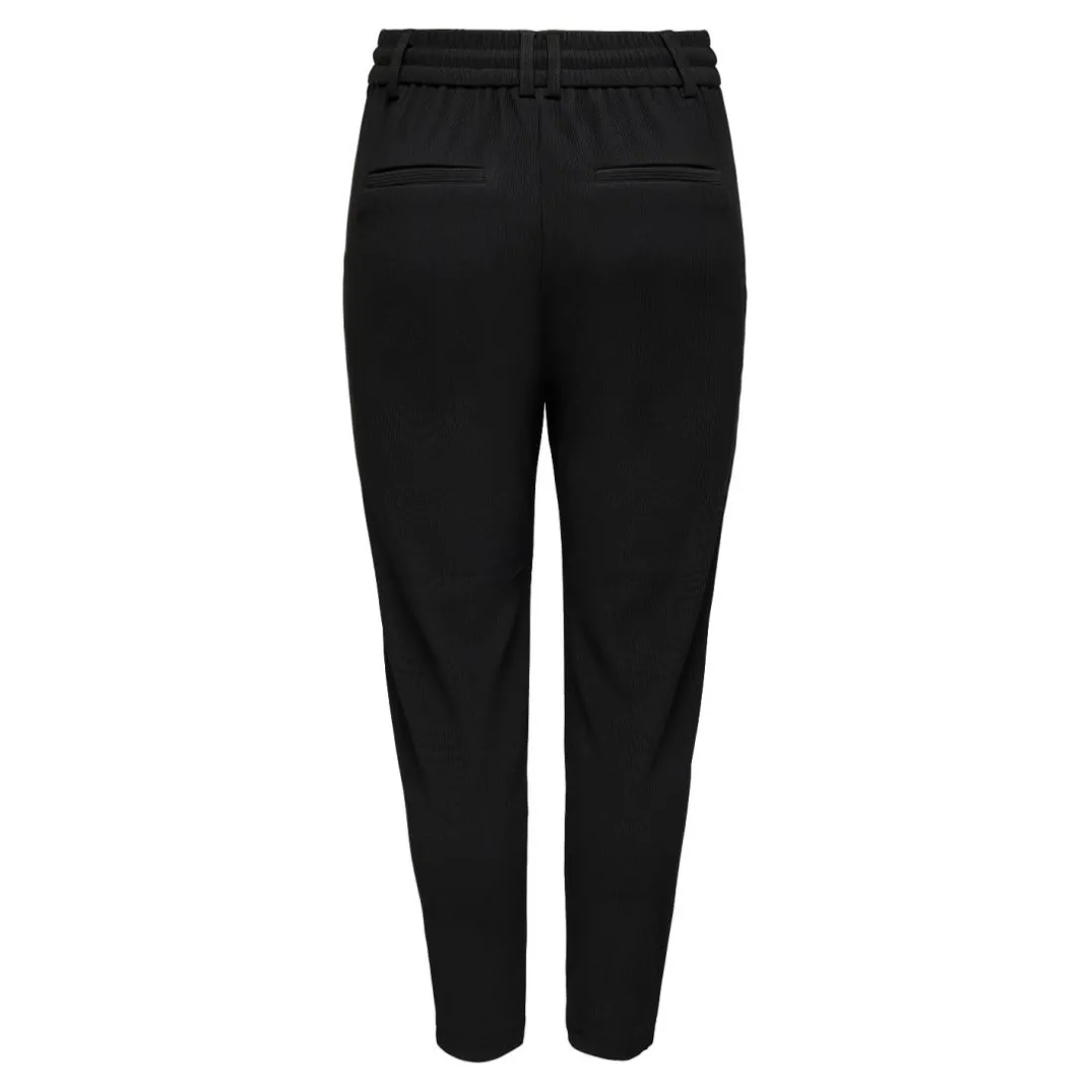 Pantalon en maille taille moyenne noir Molly
