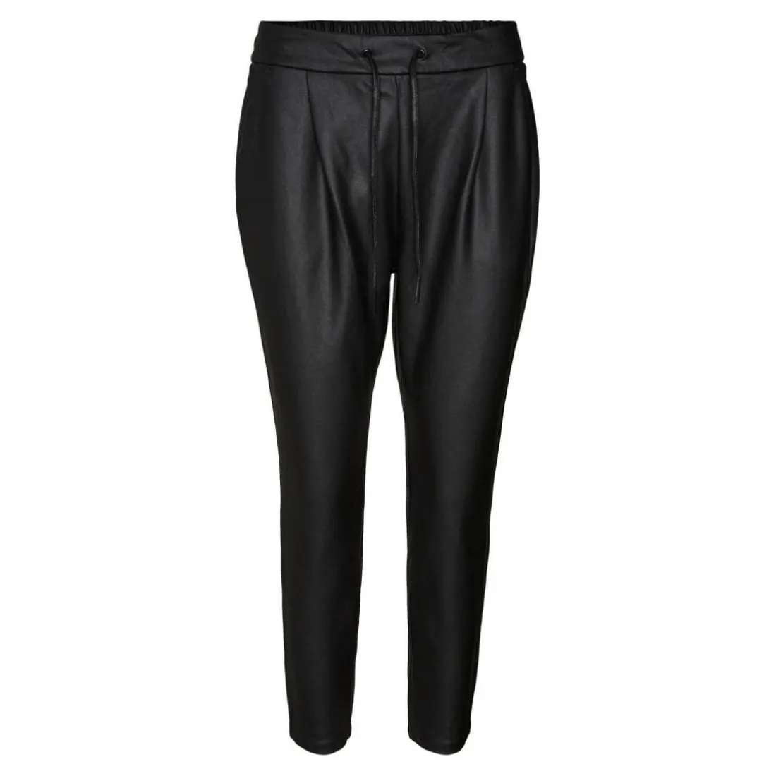 Pantalon en simili cuir noir