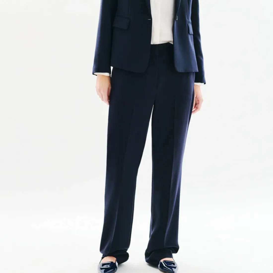 pantalon femme marine
