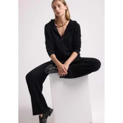 pantalon femme ZUMBA en cachemire noir