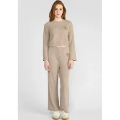 Pantalon fille, droite ARIZEGI marron Yule en viscose