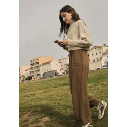 Pantalon fille, droite IRIAGI marron Vale