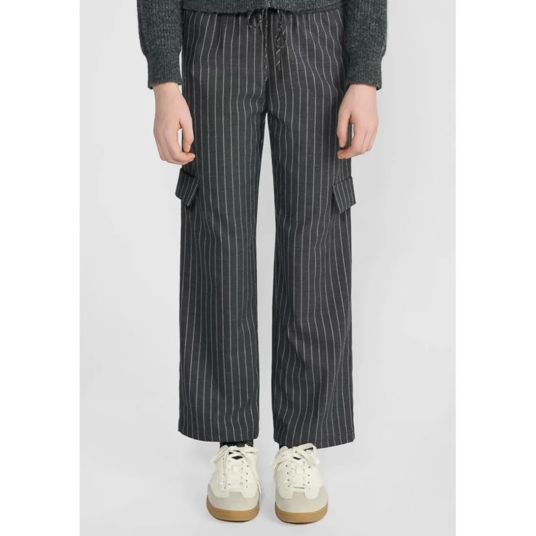 Pantalon fille, droite ZITAGI gris Lina